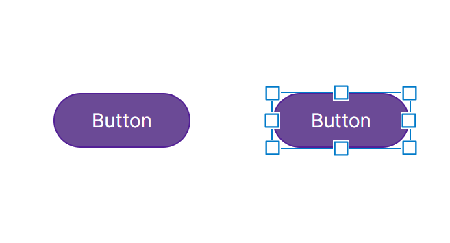 Style is applied to the second button 