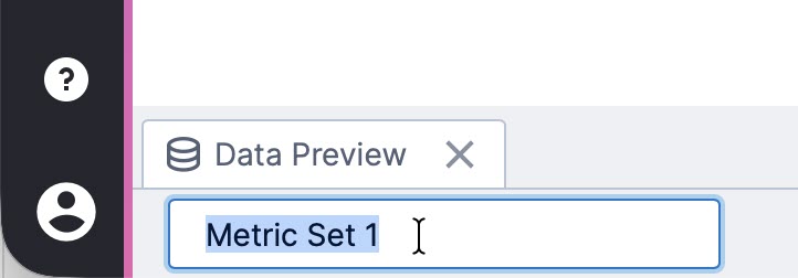 Renaming from the status bar