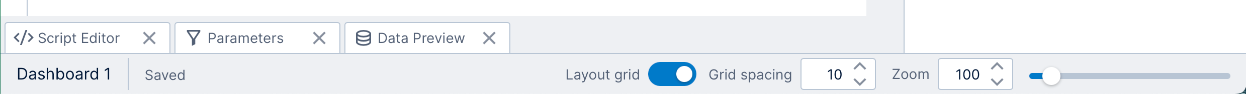 Status bar indicates dashboard was auto-saved