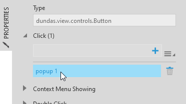 Click an action to configure it