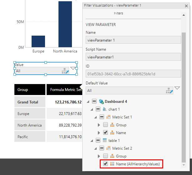Connecting a filter to the slicer