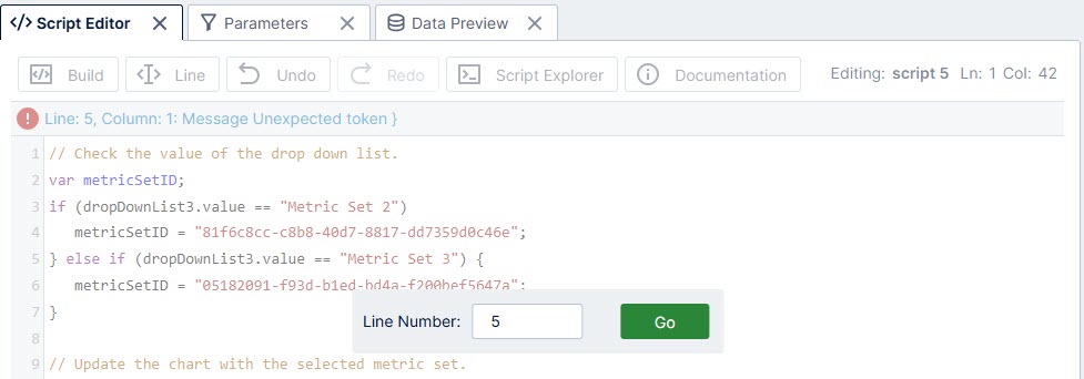 Go to a specific line number