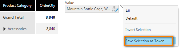Save Selection as Token