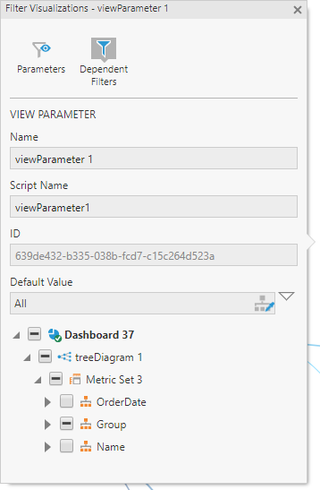 Filter Visualizations panel