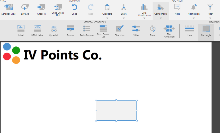 Add a recangle to the emplate to serve as a background frame