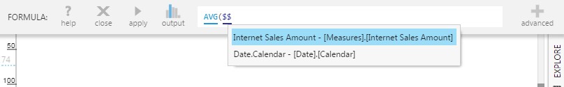 Select [Measures].[Internet Sales Amount]