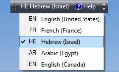 Change the input language in Windows
