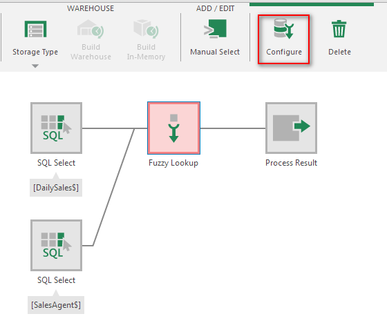 Configure the transform