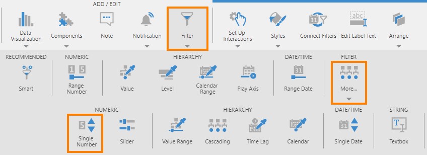 Add a numeric filter 