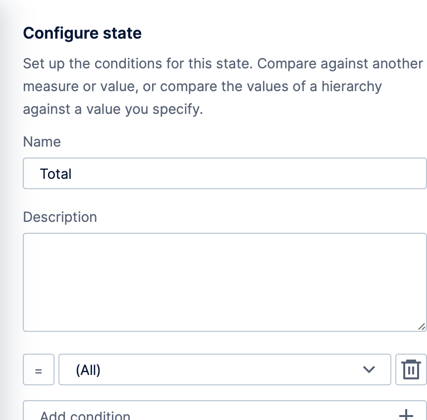 Configuring the Grand Total state