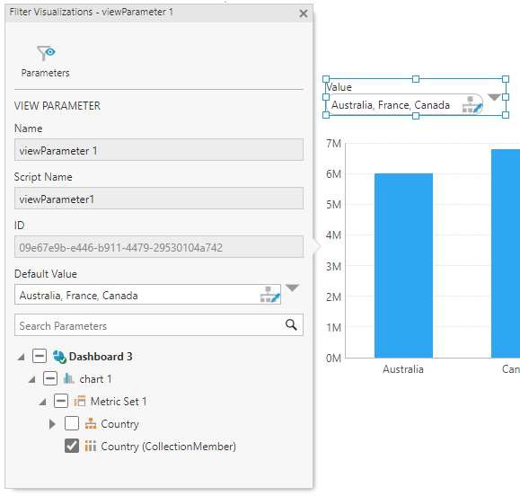 Connecting to the bridge parameter