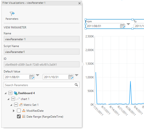 Connect to the bridge parameter