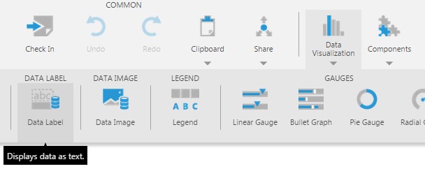  Add a data label from the toolbar