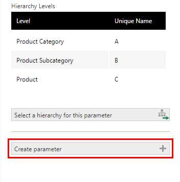 Click Create parameter