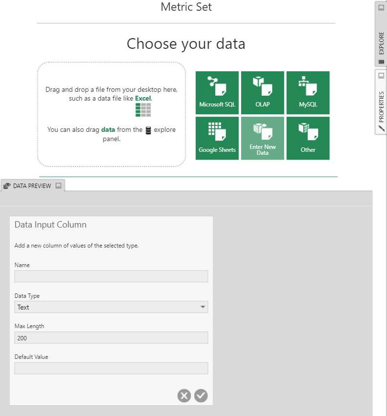 Complete the Data Input Column di og and click submit