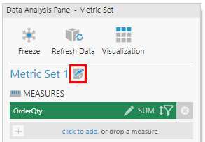 Edit the metric set settings