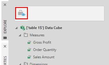 Switch the Explore window back to the current project