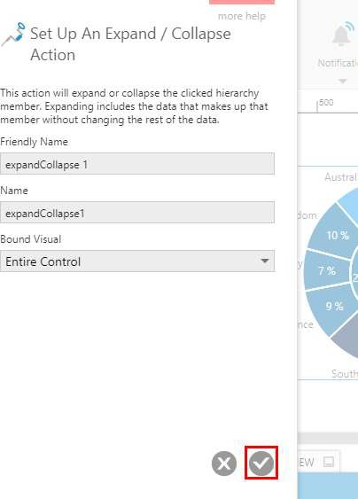 Expand/collapse action dialog