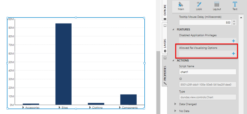 Allowed Re-Visualizing Options 
