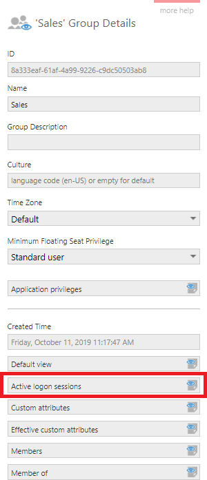 Click Active logon sessions