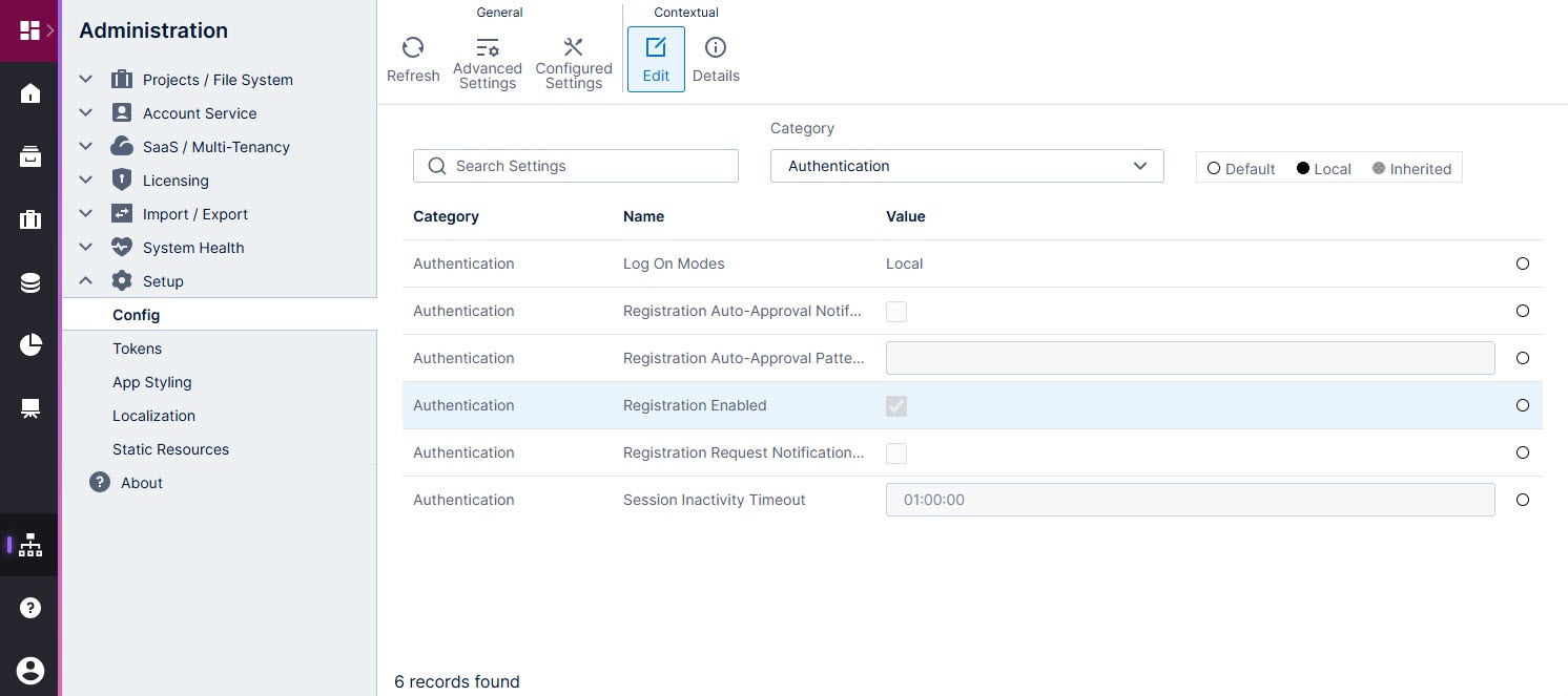 Use this work area to select and edit the federation manifest for your environment