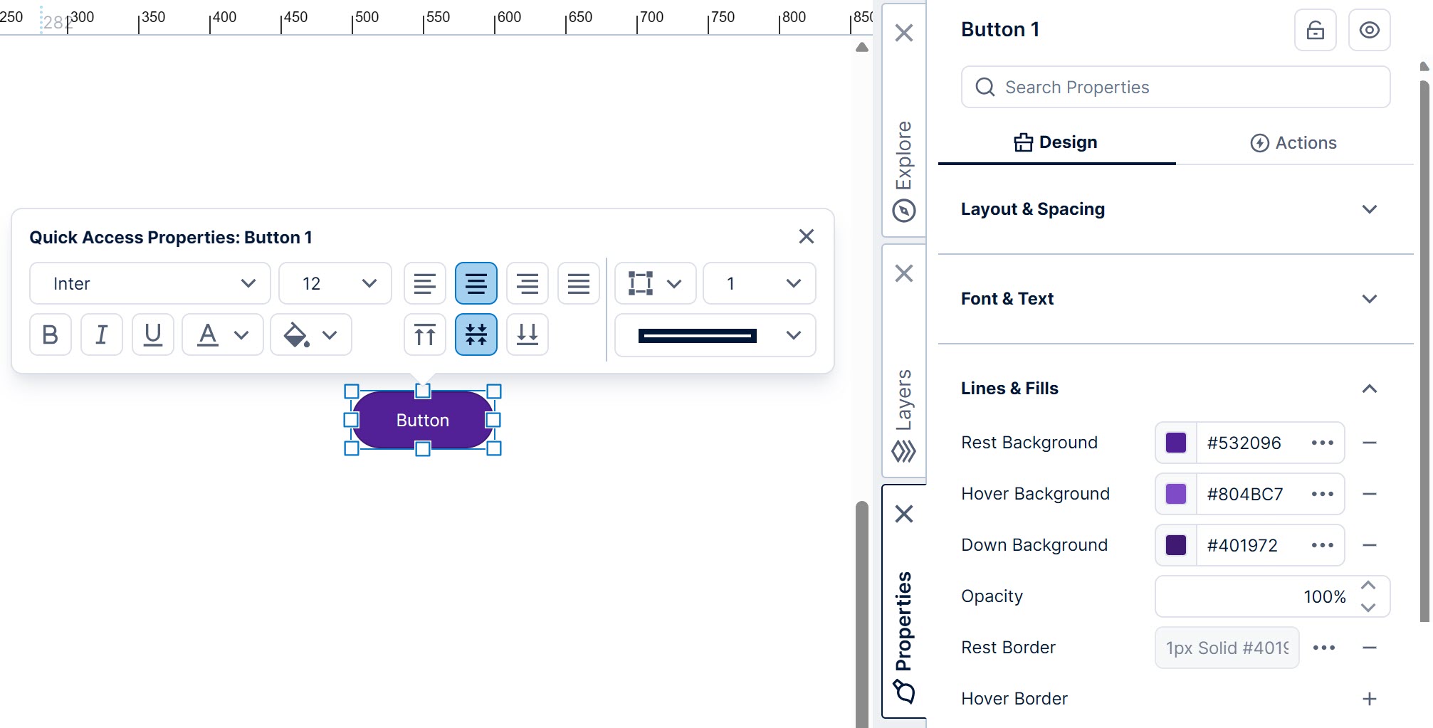 Change  button appearance 