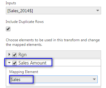 Second column mapping