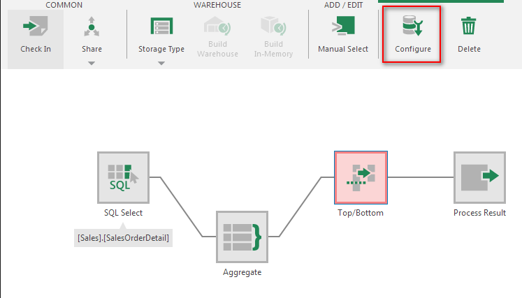 Configure the transform