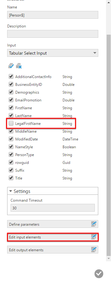 Click Edit input elements