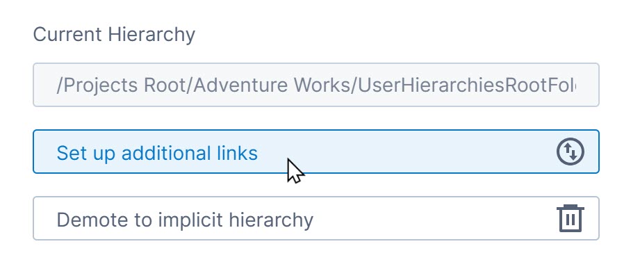 Set up additional  links