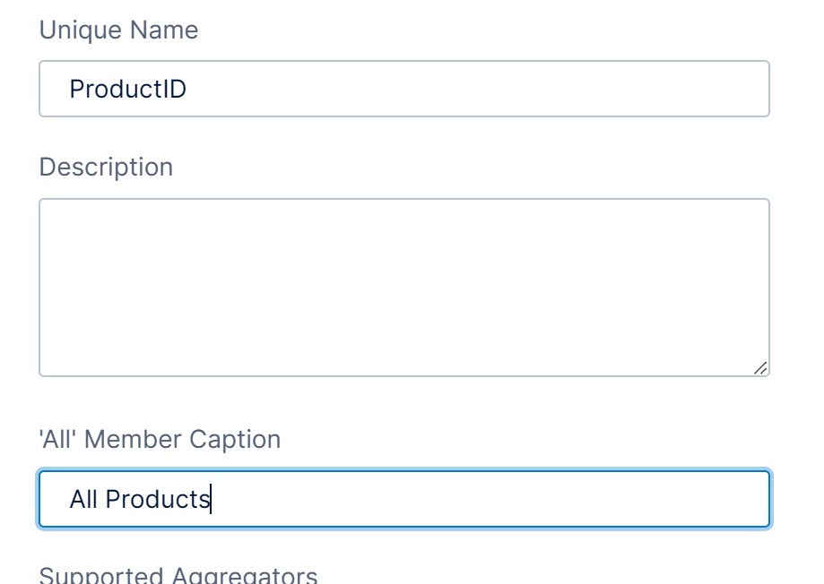 Setting the All member caption