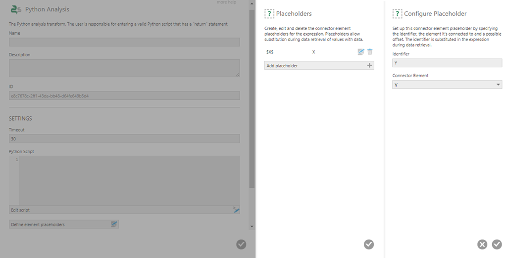 Define the two placeholders