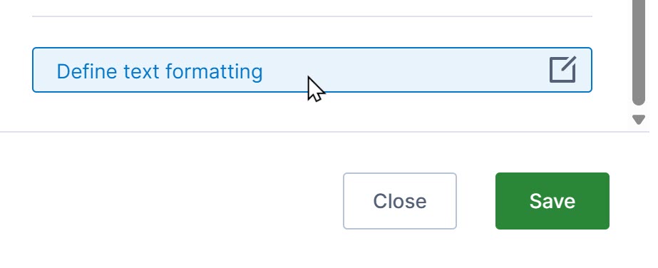 Define the formatting for a measure