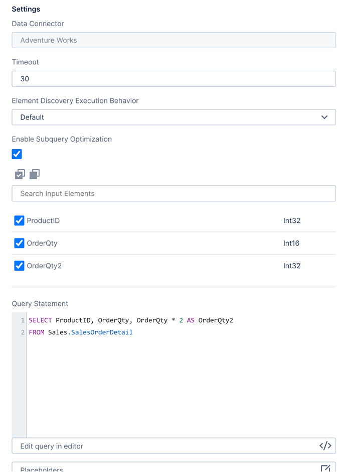 Manual select configuration