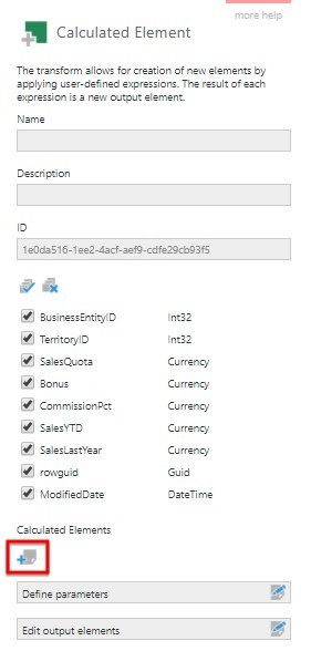 Adding calculated element