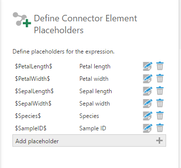  Define element placeholders