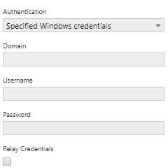 Specified Windows credentials method