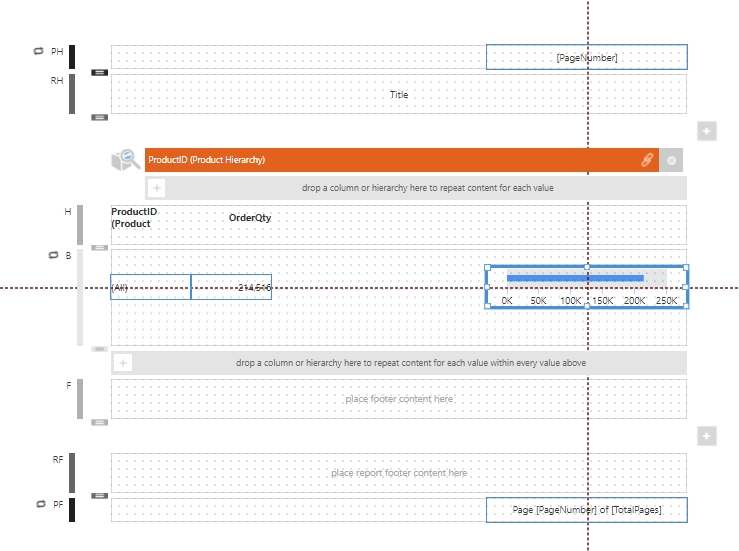 Contextual gridlines for snapping to other elements