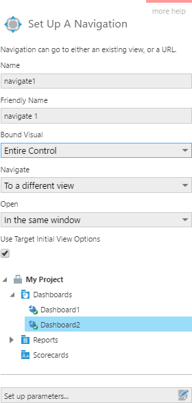 Select Dashboard2 as the different view