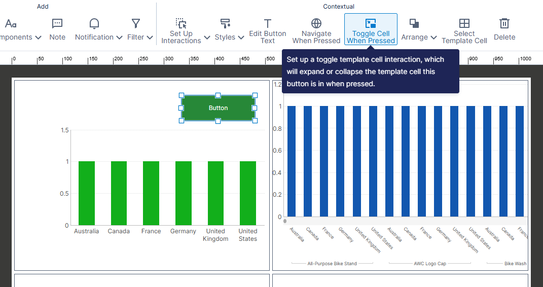 Select Toggle Template Cell When Pressed