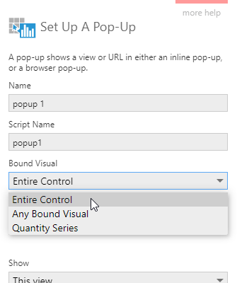 The Bound Visual option