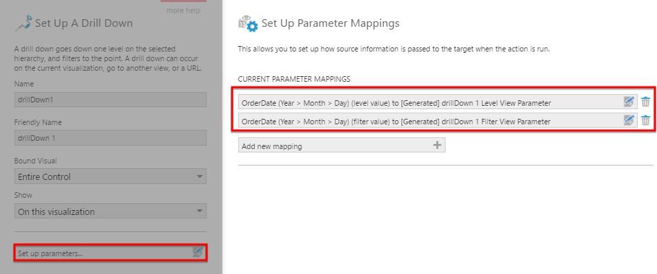 Set Up Parameter Mappings dialog