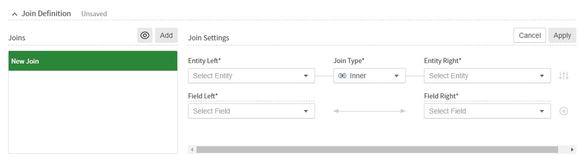 use this work area to create, edit, and visualize your data joins