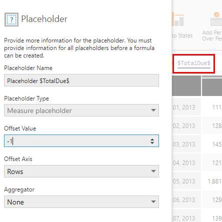 Placeholder dialog options