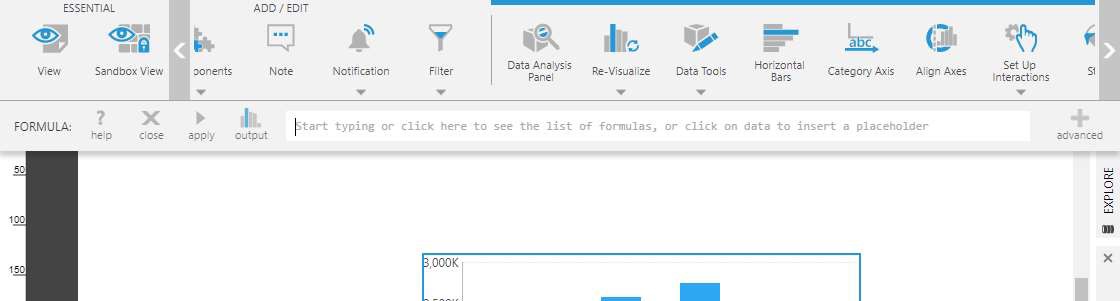 Formula bar appears below the main toolbar 