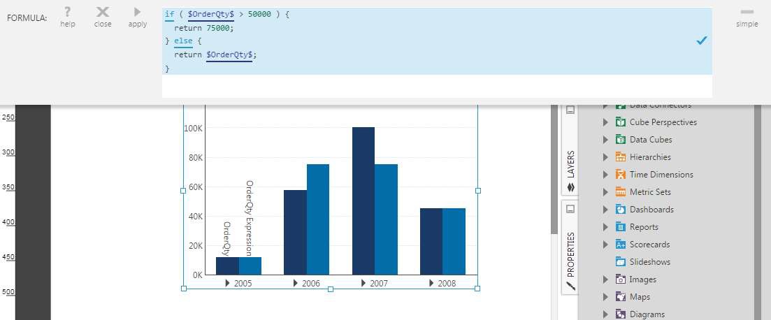 Multi-line formula using if statement