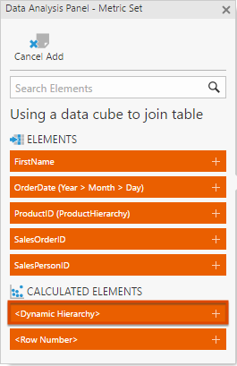 Select Dynamic Hierarchy