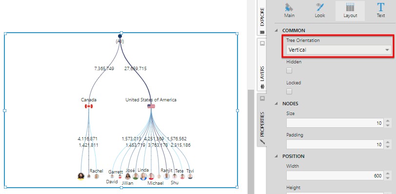 Change the orientation to Vertical