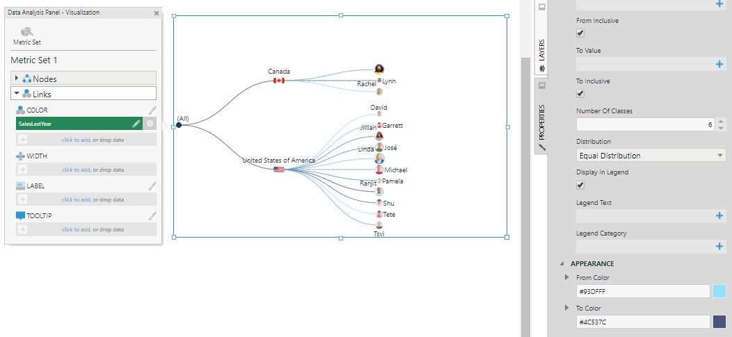 Add color to the links