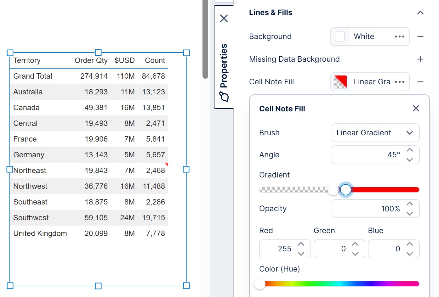 Click Cell Note Style